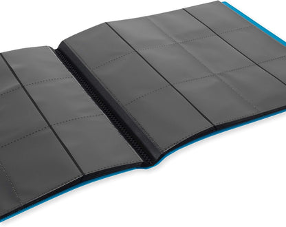 Vault X 12 Pocket Trading Card Strap Binder, 480 cards, Standard, 20 Side-Loading Pages, Folder for Collectible Card Games, Sports, TCG (Blue