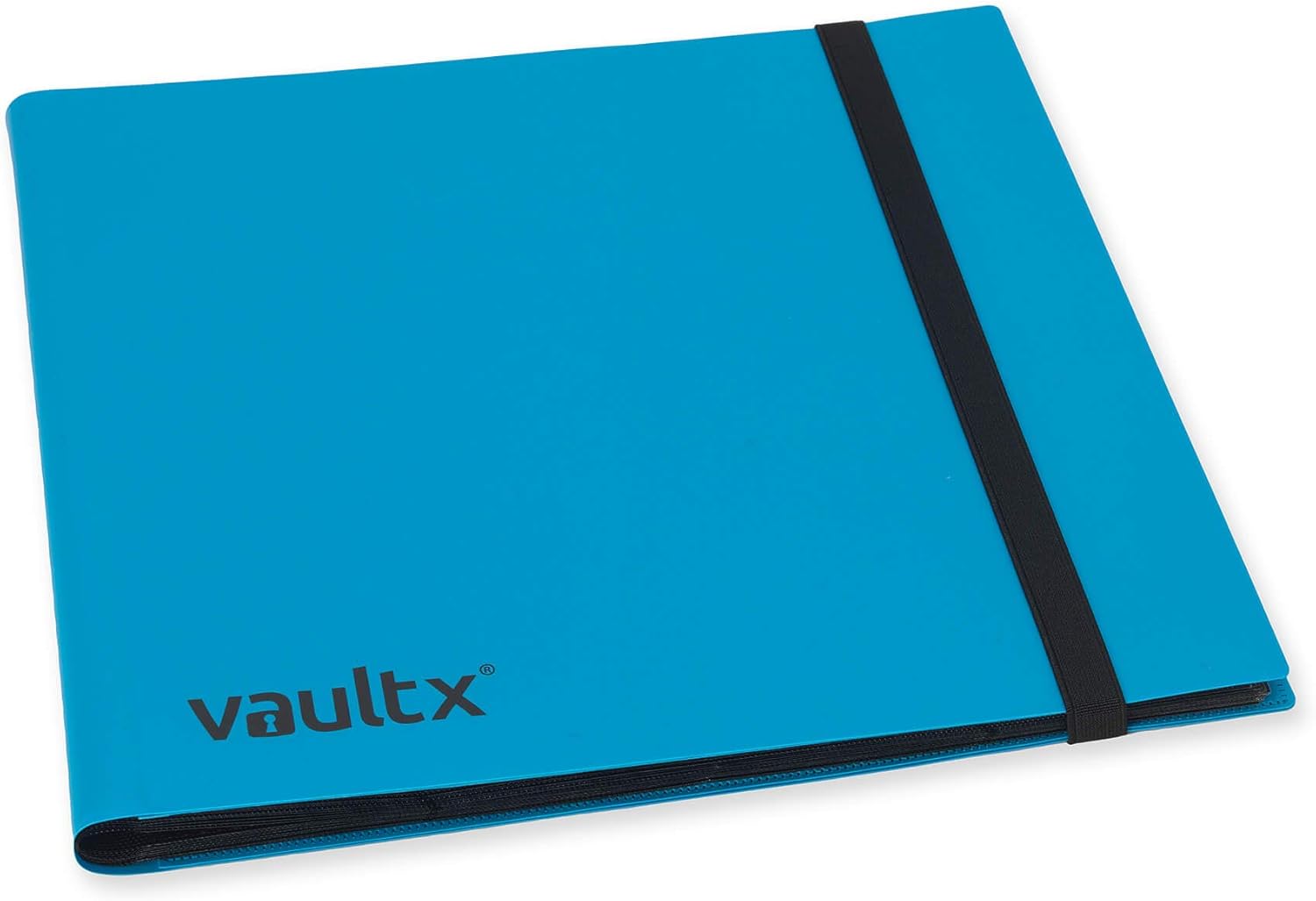 Vault X 12 Pocket Trading Card Strap Binder, 480 cards, Standard, 20 Side-Loading Pages, Folder for Collectible Card Games, Sports, TCG (Blue