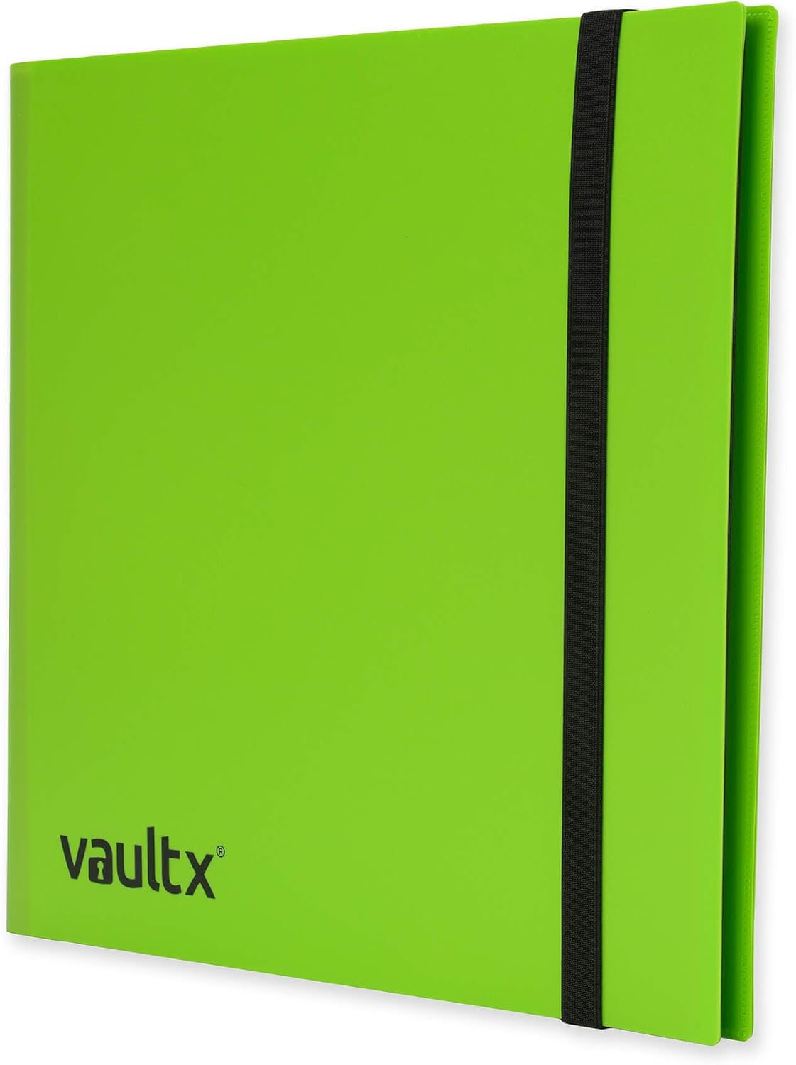 Vault X 12 Pocket Trading Card Strap Binder, 480 cards, Standard, 20 Side-Loading Pages, Folder for Collectible Card Games, Sports, TCG (Green