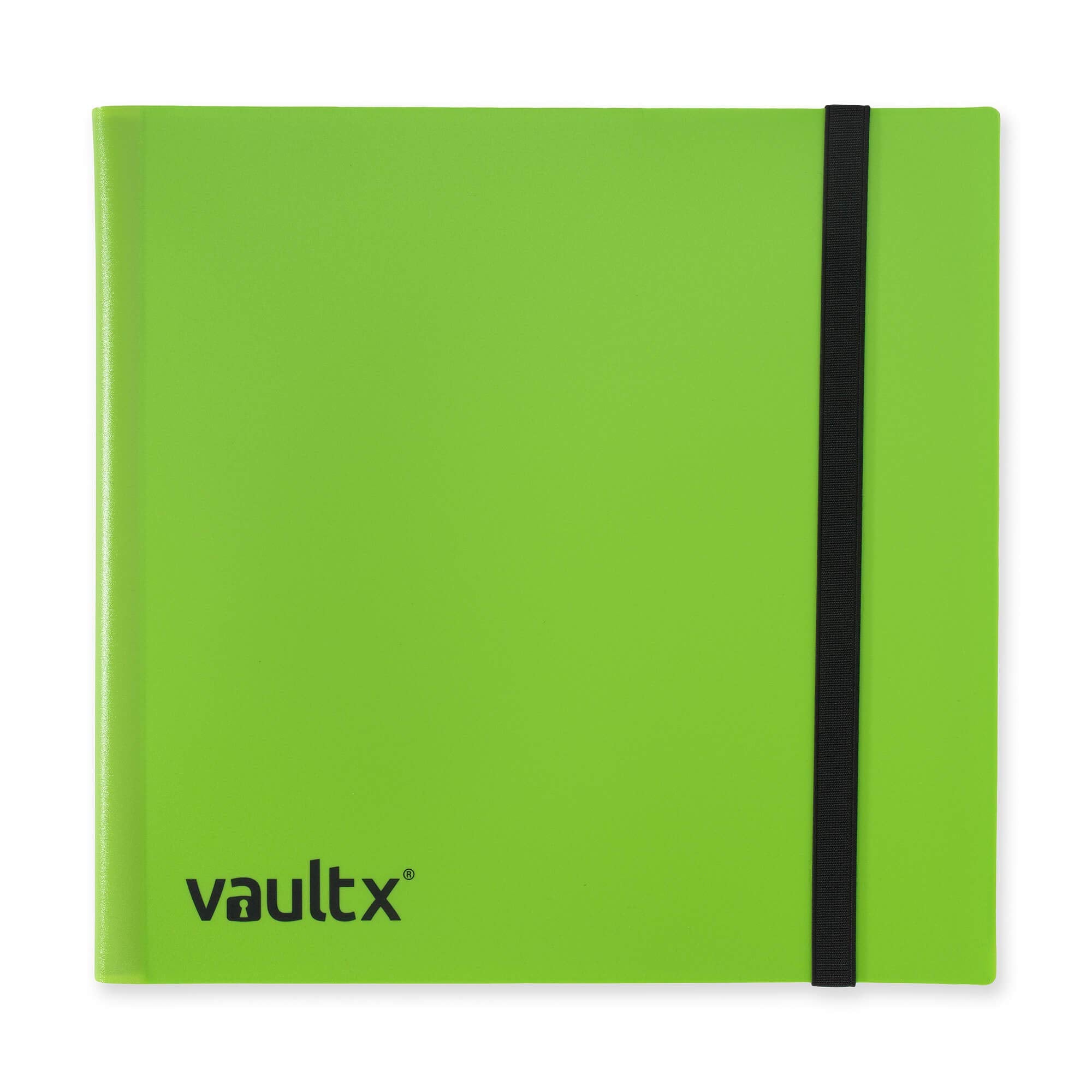 Vault X 12 Pocket Trading Card Strap Binder, 480 cards, Standard, 20 Side-Loading Pages, Folder for Collectible Card Games, Sports, TCG (Green