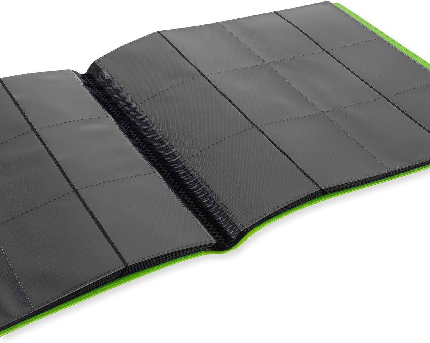 Vault X 12 Pocket Trading Card Strap Binder, 480 cards, Standard, 20 Side-Loading Pages, Folder for Collectible Card Games, Sports, TCG (Green