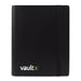 Vault X 4 Pocket Trading Card Strap Binder, 160 cards, Standard, 20 Side-Loading Pages, Folder for Collectible Card Games, Sports, TCG (Black