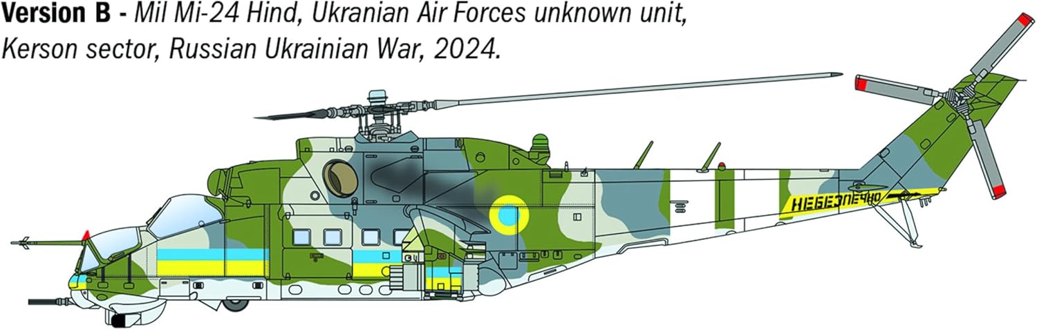 Italeri 1432 Mil Mi-24 / Mil Mi-35, Maßstab 1:72, Plastikmodellbausatz/Modellmontage
