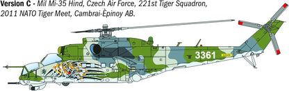 Italeri 1432 Mil Mi-24 / Mil Mi-35, Maßstab 1:72, Plastikmodellbausatz/Modellmontage