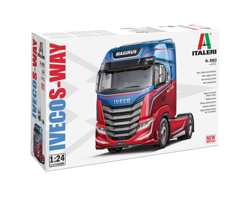 Italeri 3963 IVECO S-Way 1:24 Plastikmodellbausatz/Modellmontage