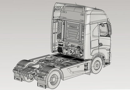 Italeri 3963 IVECO S-Way 1:24 Plastikmodellbausatz/Modellmontage