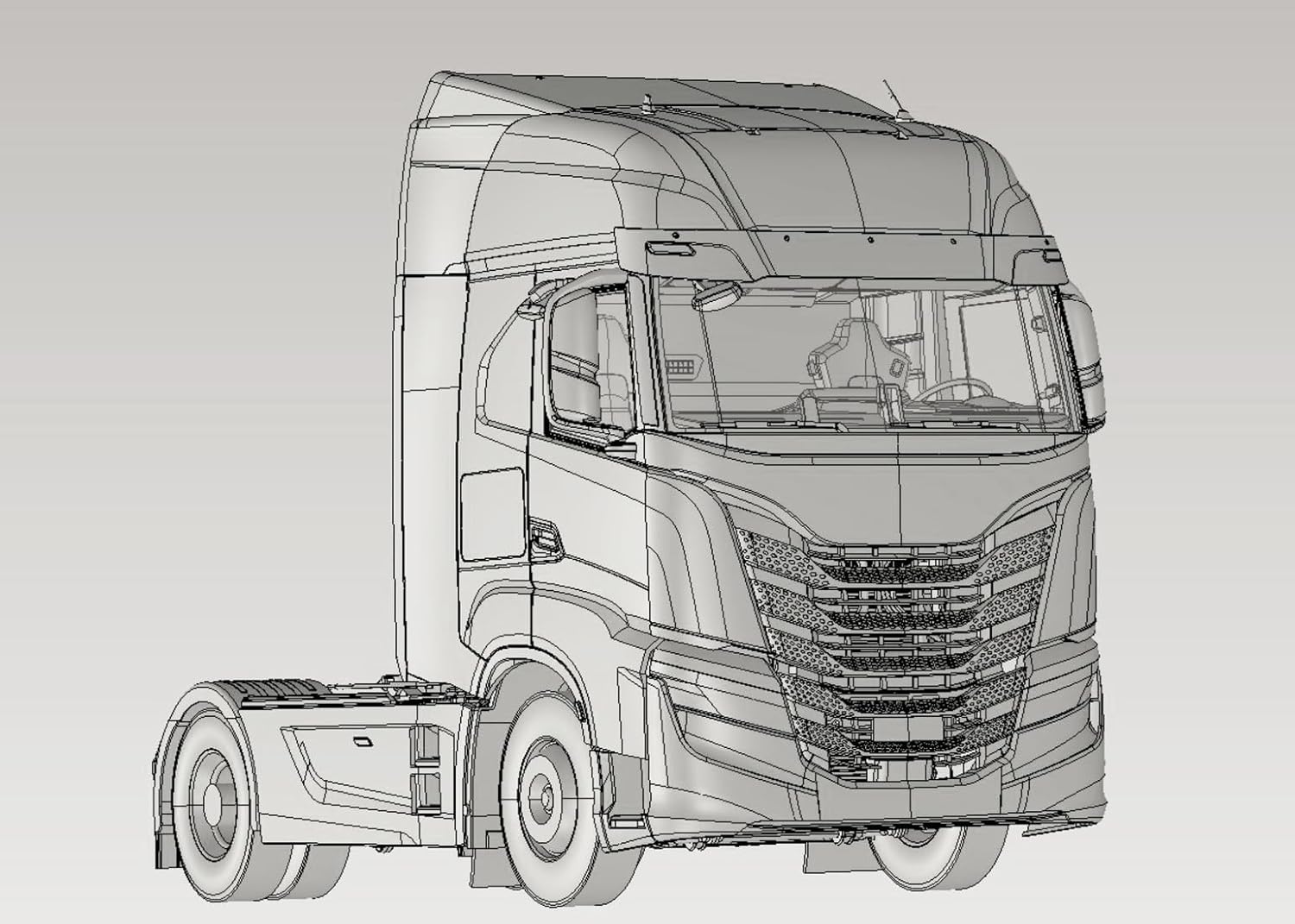 Italeri 3963 IVECO S-Way 1:24 Plastikmodellbausatz/Modellmontage