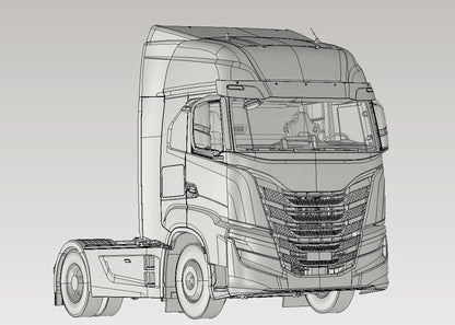 Italeri 3963 IVECO S-Way 1:24 Plastikmodellbausatz/Modellmontage