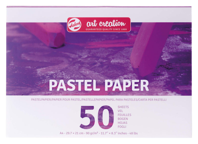 Talens Art Creation - Pastelpapier A4, 90 g/m², 50 vellen, FSC-mix, 21,1 x 29,7 x 0,9 cm