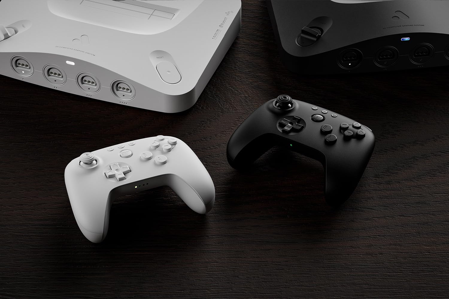 8Bitdo 64 Bluetooth Controller for Analogue 3D, Switch, Windows, and Android (White