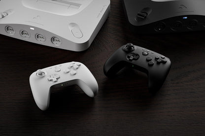 8Bitdo 64 Bluetooth Controller for Analogue 3D, Switch, Windows, and Android (White
