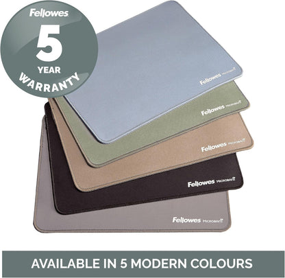 Fellowes Extra-Large Ergonomic Mousepad Marine – Non-Slip Rubber Base, Durable Stitched Edges, Microban Protection, Eco-Friendly, and Optimized for Optical & Laser Mice