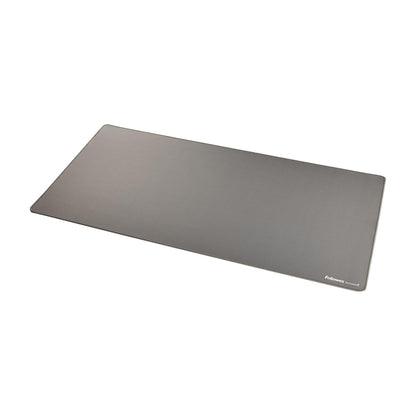 Fellowes Breyta Tappetino da scrivania grande Grigio - Base in gomma antiscivolo, bordi cuciti resistenti, protezione Microban, eco-compatibile, perfetto per scrivere, digitare e usare il mouse