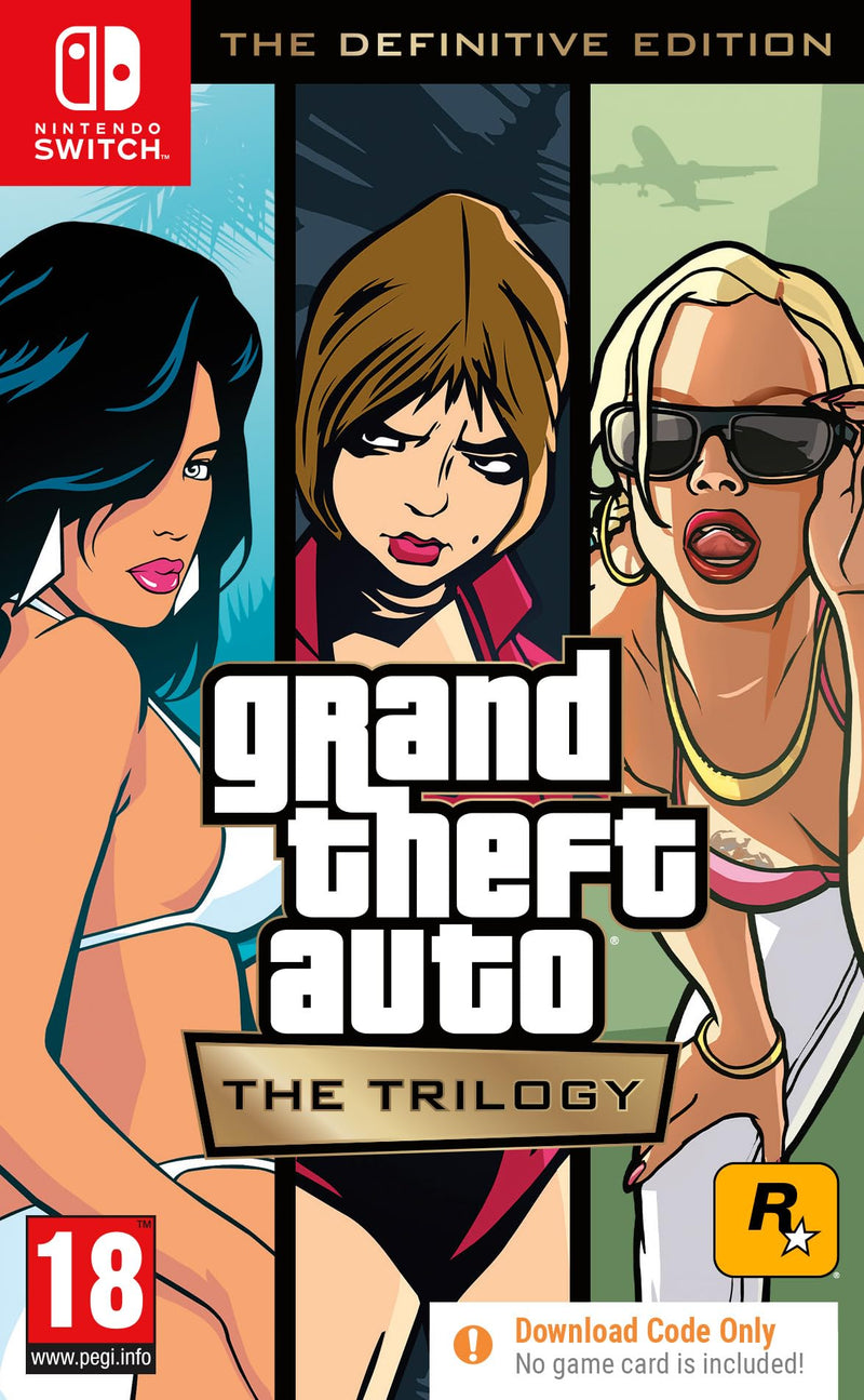 Grand Theft Auto: The Trilogy - The Definitive Editon' - Nintendo Switch- Code in Box