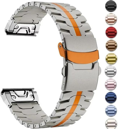Quick Disassemble 22 26mm Titanium Metal or Stainless Steel Band Fit Garmin Fenix 8 51mm 7X 6X Pro Enduro 3 5 5X Plus Tactix 7