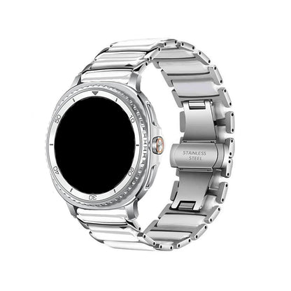 Ceramic Stainless Steel Band Compatible for Samsung Watch 8 40 44mm/8 Classic 46mm/Ultra 2 47mm