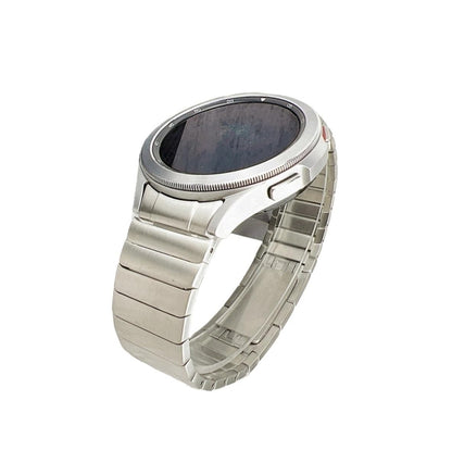 Crescent Moon Metal Stainless Steel Band Fit Samsung Galaxy Watch 6