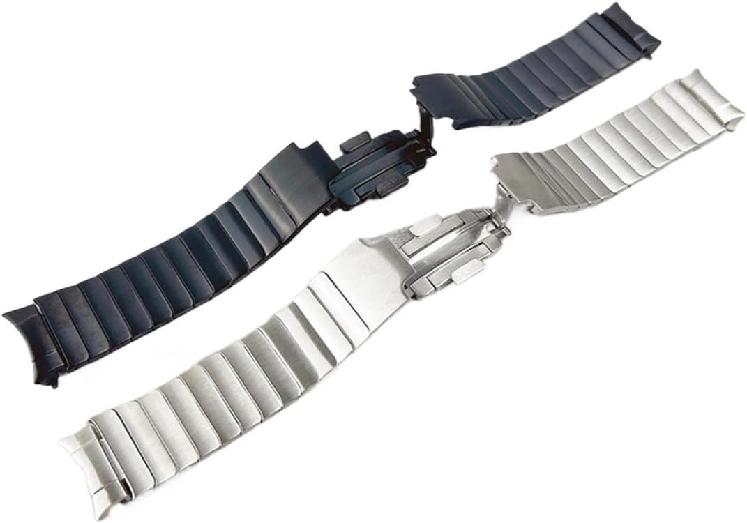 Crescent Moon Metal Stainless Steel Band Fit Samsung Galaxy Watch 6