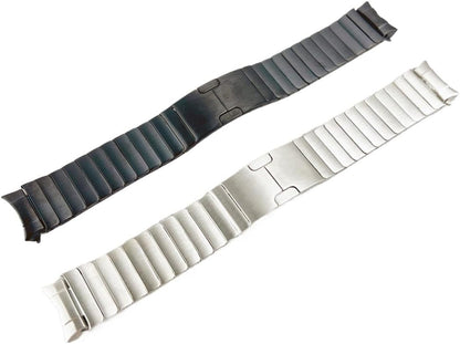 Crescent Moon Metal Stainless Steel Band Fit Samsung Galaxy Watch 6
