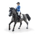 PAPO - Hand-Painted Figurine - Eden and Qimbaya - Equestrian World - Collectible - for Children - Boys and Girls - Ages 3 and Up
