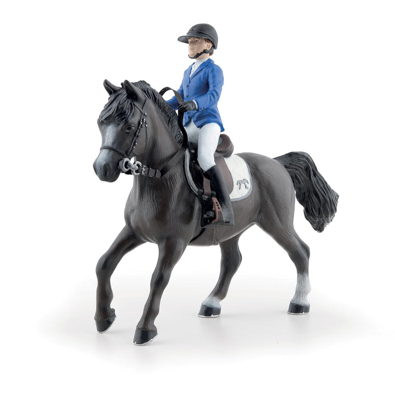 PAPO - Hand-Painted Figurine - Eden and Qimbaya - Equestrian World - Collectible - for Children - Boys and Girls - Ages 3 and Up