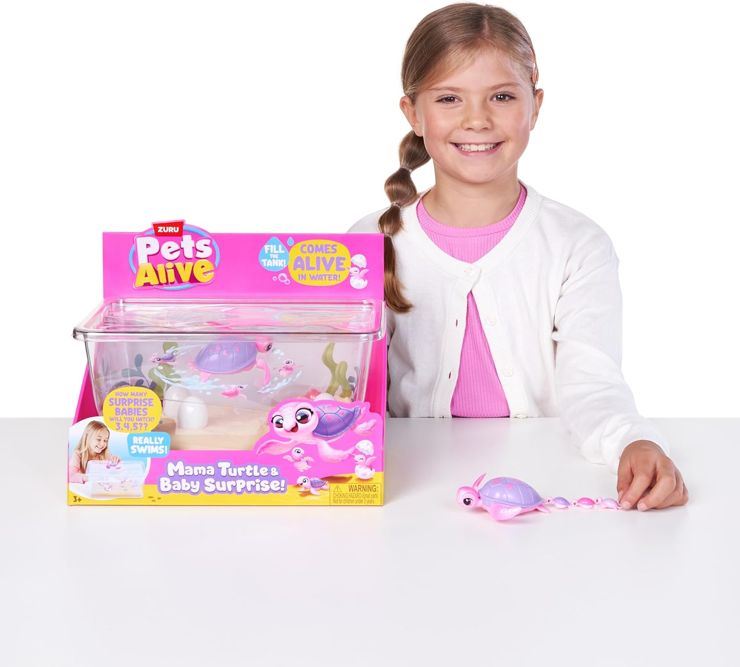 Pets Alive Mama Turtle Surprise by ZURU, Robot Toy Pet Turtle