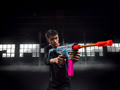XSHOT Pro Motorized Piston Pump AEB with 40 Air Pocket Technology Half Darts by ZURU, Motorized Dart Blaster Outdoor Toy, Teens and Adults Aged 14+