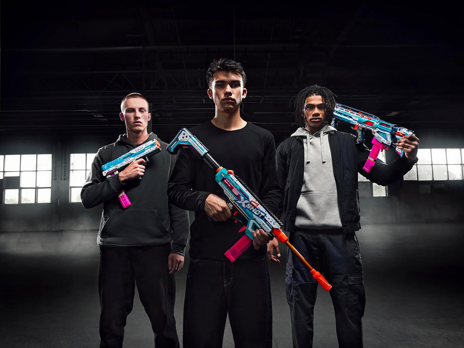 XSHOT Pro Motorized Piston Pump AEB with 40 Air Pocket Technology Half Darts by ZURU, Motorized Dart Blaster Outdoor Toy, Teens and Adults Aged 14+