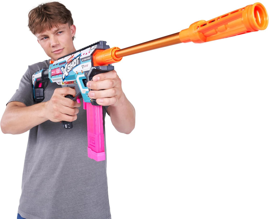 XSHOT Pro Motorized Piston Pump AEB with 40 Air Pocket Technology Half Darts by ZURU, Motorized Dart Blaster Outdoor Toy, Teens and Adults Aged 14+