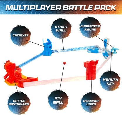 Heatoru & Arctos Champion Set, Multiplayer Battle Pack, Dynamic Arena Game for 2+ Players, Customizable Battles, Compatible with All Packs, Ages 8+