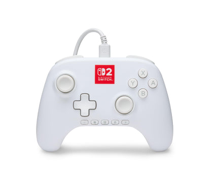 Powera Advantage Wired Controller For Nintendo Switch 2 With Lumectra - White