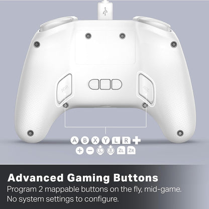 Powera Advantage Wired Controller For Nintendo Switch 2 With Lumectra - White