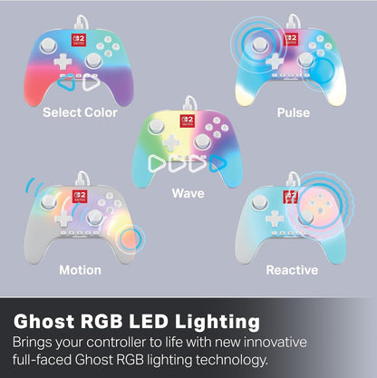 Powera Advantage Wired Controller For Nintendo Switch 2 With Lumectra - White