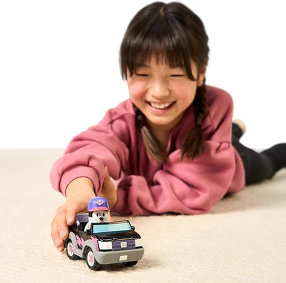 Bluey Hit The Road And Her Friends In This Cute Little Vehicle! Ride Along In Pizza Girls Car with Muffin, This Vehicle Fits One 2.5" (6cm) Articulated Muffin Figure Inside