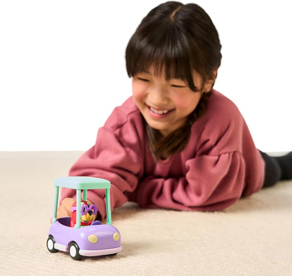 BlueY Prends la Route et Ses Amis dans Cette Petite Voiture trop Mignonne, Transporte Janet à Bord de la Voiture de Grand-mère, Qui Peut accueillir Une Figurine articulée de 6 à 7,6 cm