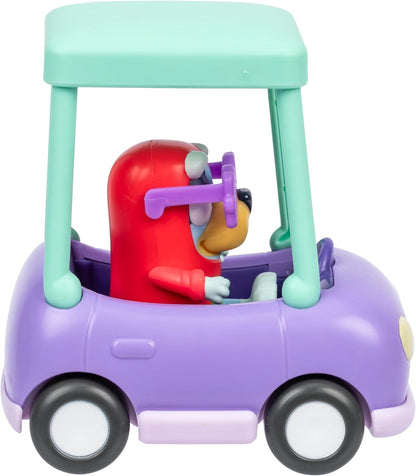 BlueY Prends la Route et Ses Amis dans Cette Petite Voiture trop Mignonne, Transporte Janet à Bord de la Voiture de Grand-mère, Qui Peut accueillir Une Figurine articulée de 6 à 7,6 cm