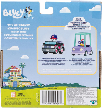 BlueY Auf geht die Fahrt Freunden im tollen kleinen Fahrzeug: Fahre Familienwagen, eine 6–7,6 cm große Figur mit beweglichen Gelenken passt in Dieses Fahrzeug