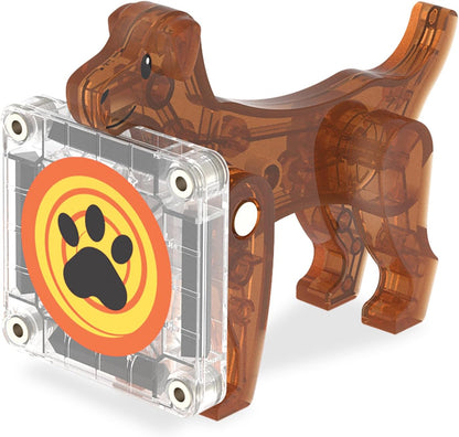 MAGNA-TILES Hundehütte 13-teiliges Magnetbauset - Die Original Magnetbaumarke