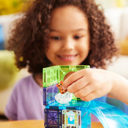 MAGNA-TILES® Hamster Ball 13-Piece Magnetic Construction Set, The Original Magnetic Building Brand