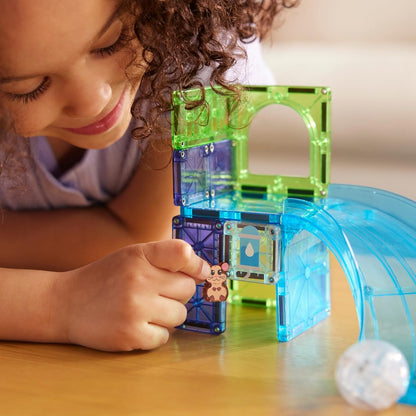 MAGNA-TILES® Hamster Ball 13-Piece Magnetic Construction Set, The Original Magnetic Building Brand