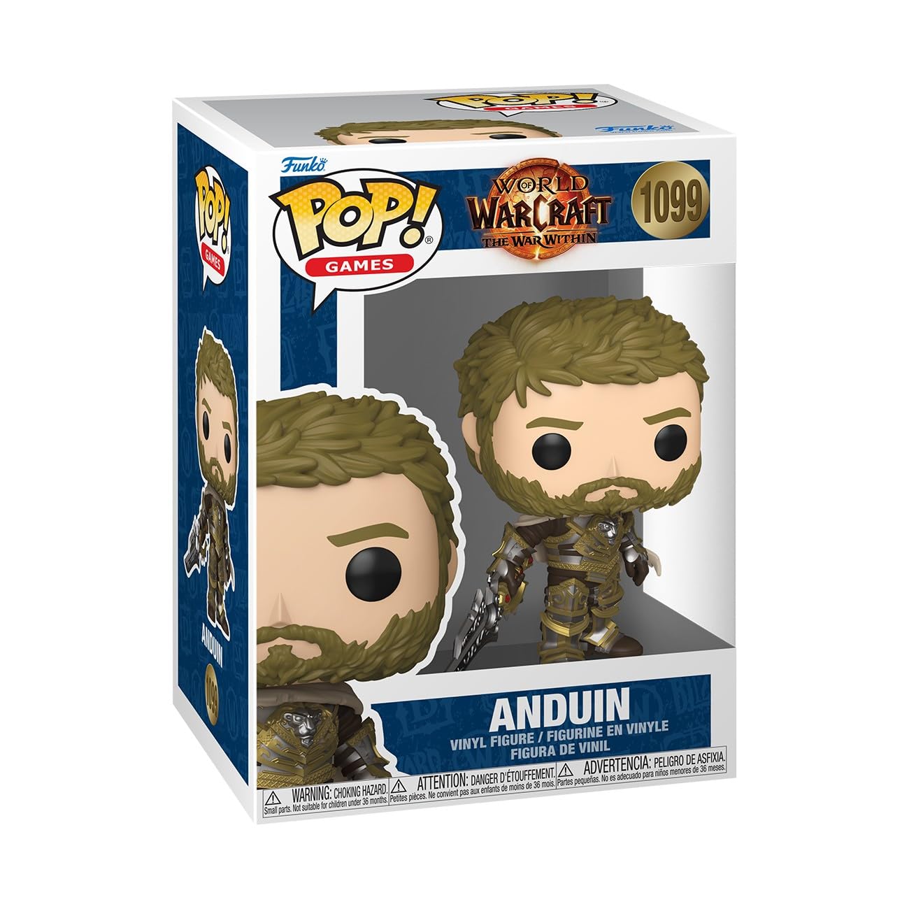 Funko Pop! Games: World of Warcraft - Anduin Wrynn - (WW) - Vinyl-Sammelfigur - Geschenkidee - Offizielle Handelswaren - Spielzeug Für Kinder und Erwachsene - Video Games Fans