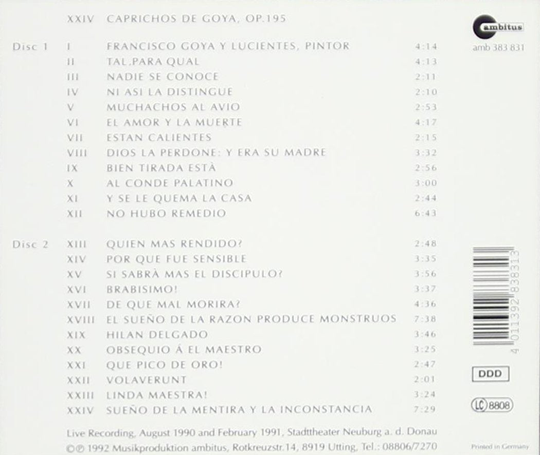 24 Caprichos de Goya