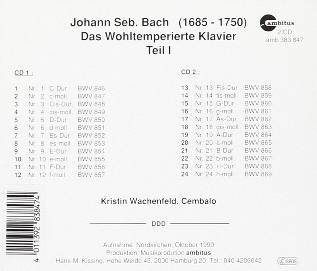 Bach Wtk 1