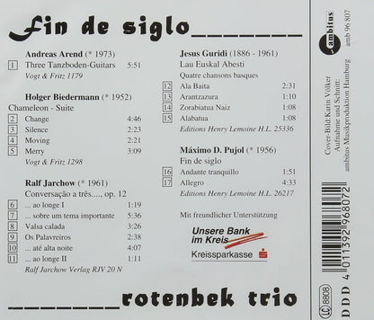 Rotenbek Trio Fin de Siglo