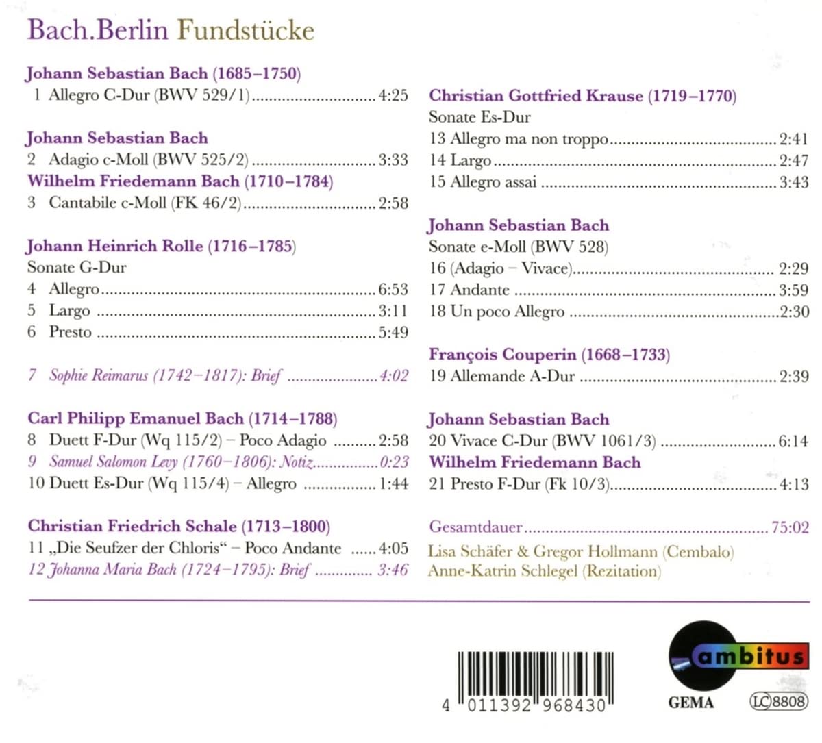 Bach.Berlin-Fundstücke