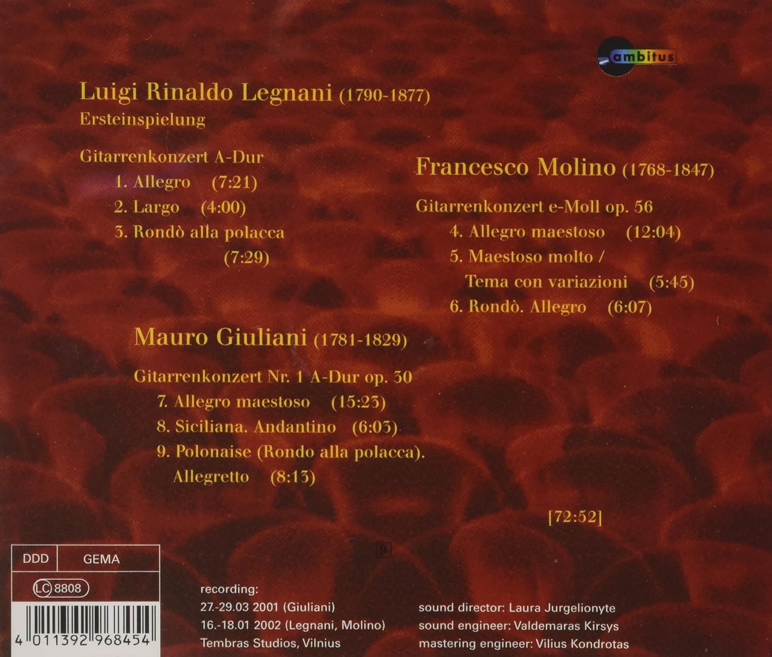 Legnani/+Gitarrenkonzerte