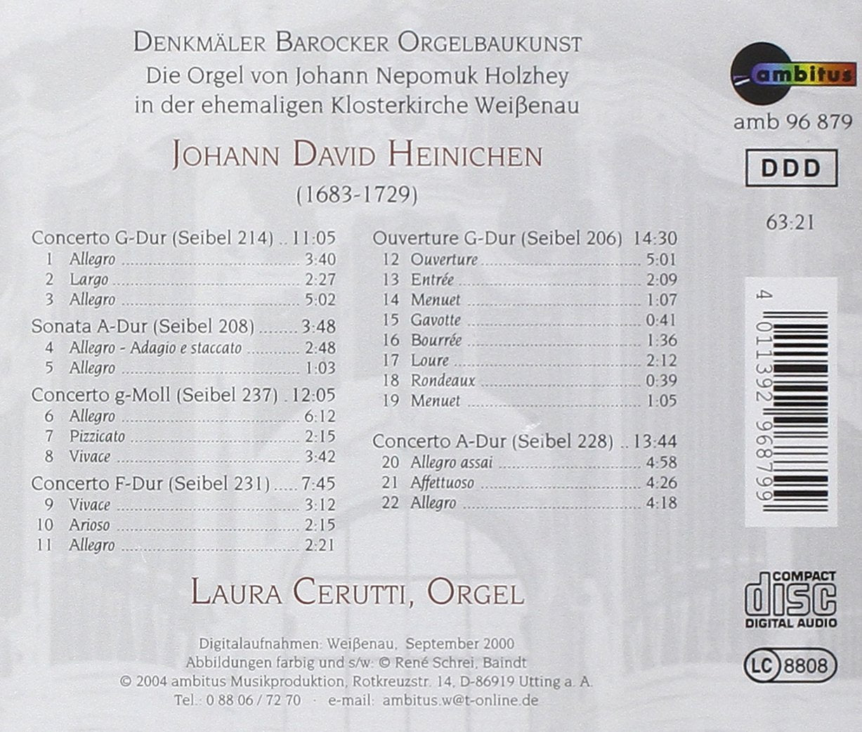 Heinichen:Orgelwerke