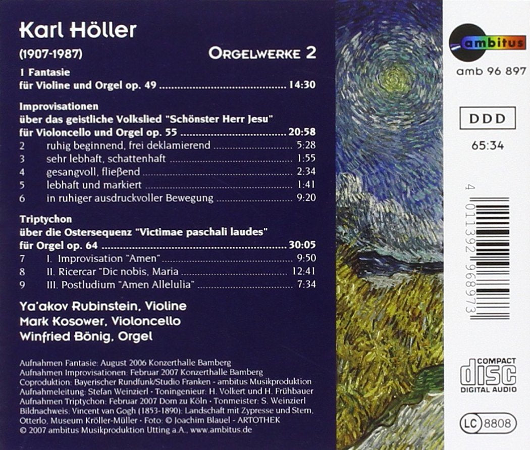 Höller:Orgelwerke Vol.2