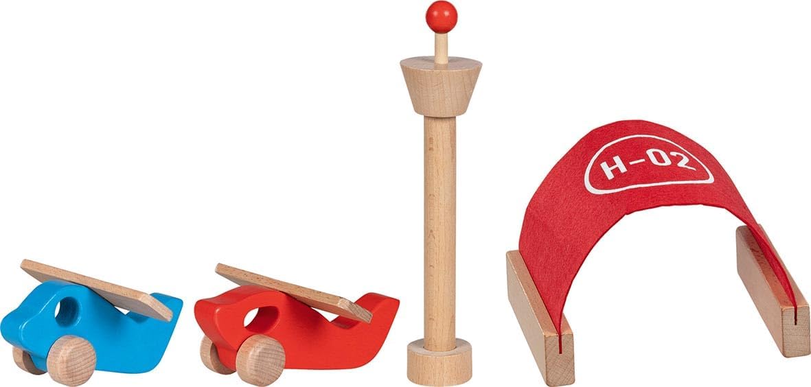 Goki - Goki Speelset Wegdelen Vliegveld met Accessoires - 26dlg.