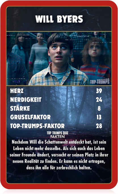 Stranger Things Kartenspiel Top Trumps Collectable